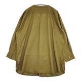 gomme コットン パイピング 長袖シャツ カーキ レディース ゴム【中古】5-1113M∞