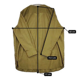 gomme コットン パイピング 長袖シャツ カーキ レディース ゴム【中古】5-1113M∞