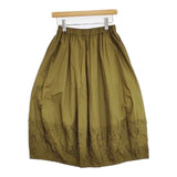 gomme コットン コクーン ロングスカート カーキ レディース ゴム【中古】5-1113M∞