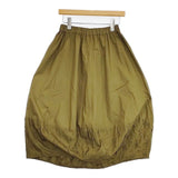 gomme コットン コクーン ロングスカート カーキ レディース ゴム【中古】5-1113M∞