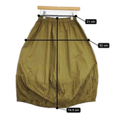 gomme コットン コクーン ロングスカート カーキ レディース ゴム【中古】5-1113M∞