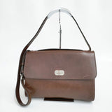 A.P.C. 牛革 レザー ショルダーバッグ ブラウン レディース アーペーセー【中古】5-1015G∞