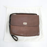 A.P.C. 牛革 レザー ショルダーバッグ ブラウン レディース アーペーセー【中古】5-1015G∞