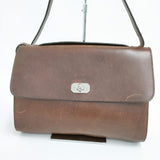 A.P.C. 牛革 レザー ショルダーバッグ ブラウン レディース アーペーセー【中古】5-1015G∞