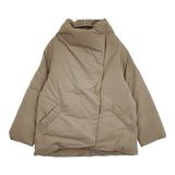 miffew ミフュー スクエアミドルダウンコート 定価74800円 FEW23WJK5110 サイズ1 ダウンコート 23AW ベージュ レディース【中古】5-1108A♪