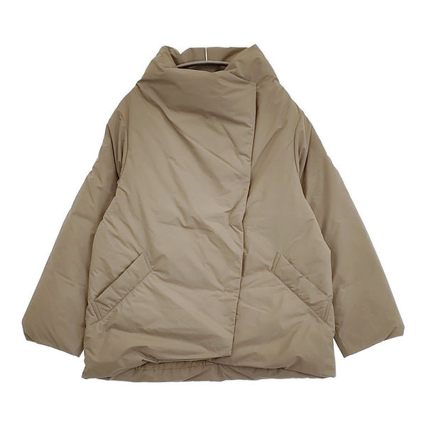 miffew ミフュー スクエアミドルダウンコート 定価74800円 FEW23WJK5110 サイズ1 ダウンコート 23AW ベージュ レディース【中古】5-1108A♪