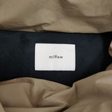 miffew ミフュー スクエアミドルダウンコート 定価74800円 FEW23WJK5110 サイズ1 ダウンコート 23AW ベージュ レディース【中古】5-1108A♪