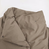 miffew ミフュー スクエアミドルダウンコート 定価74800円 FEW23WJK5110 サイズ1 ダウンコート 23AW ベージュ レディース【中古】5-1108A♪