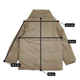 miffew ミフュー スクエアミドルダウンコート 定価74800円 FEW23WJK5110 サイズ1 ダウンコート 23AW ベージュ レディース【中古】5-1108A♪