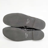 Recipe ビットローファー エナメル 24.5cm ローファー ブラック レディース レシピ【中古】5-1127G◎