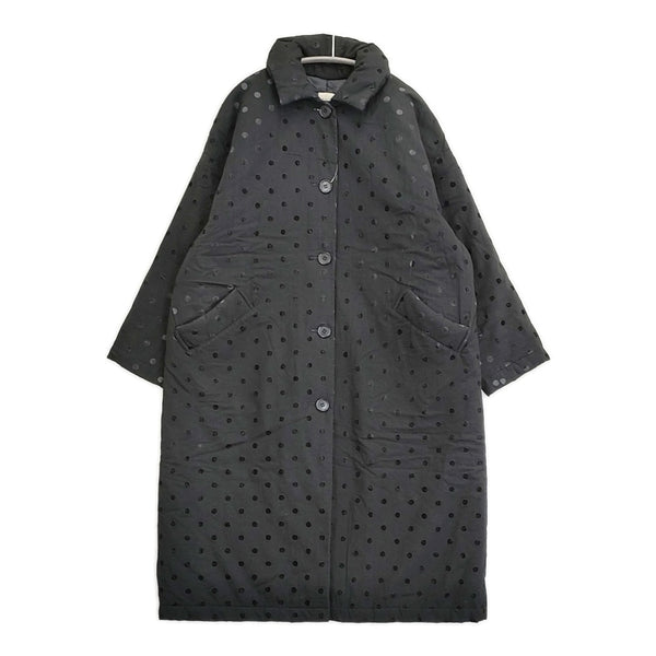 fig London cloud coat クラウドコート ドット フロッキー yoru EVO DOWN コート ブラック レディース フィグロンドン【中古】5-1103T♪