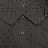 fig London cloud coat クラウドコート ドット フロッキー yoru EVO DOWN コート ブラック レディース フィグロンドン【中古】5-1103T♪