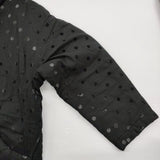 fig London cloud coat クラウドコート ドット フロッキー yoru EVO DOWN コート ブラック レディース フィグロンドン【中古】5-1103T♪