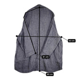 fig London リネン カバーオール オーバーサイズ ジャケット ネイビー レディース フィグロンドン【中古】5-1113M∞