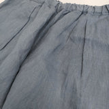 pot pourri 新品 メネパンツ リネン 定価19800円 ポプリ企画 22020 イージー パンツ ブルーグレー レディース ポプリ【中古】5-0731M♪