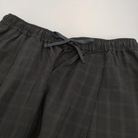 KURASHI&Trips 織柄チェックのとろみ素材イージーパンツ M～T ブラック レディース クラシアンドトリップス/北欧、暮らしの道具店【中古】5-0905M♪