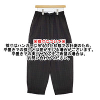 KURASHI&Trips 織柄チェックのとろみ素材イージーパンツ M～T ブラック レディース クラシアンドトリップス/北欧、暮らしの道具店【中古】5-0905M♪