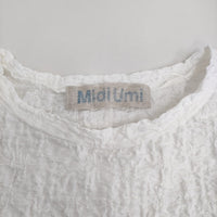 Midi-umi jacquard tunic one piece 定価13970円 2-759900 ジャカードチュニックワンピース 25SS ホワイト レディース ミディウミ【中古】5-0731S♪