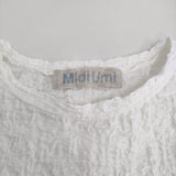 Midi-umi jacquard tunic one piece 定価13970円 2-759900 ジャカードチュニックワンピース 25SS ホワイト レディース ミディウミ【中古】5-0731S♪