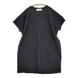 Midi-umi jacquard tunic one piece 定価13970円 2-759900 ジャカードチュニックワンピース 25SS ブラック レディース ミディウミ【中古】5-0731S♪