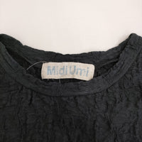 Midi-umi jacquard tunic one piece 定価13970円 2-759900 ジャカードチュニックワンピース 25SS ブラック レディース ミディウミ【中古】5-0731S♪