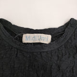 Midi-umi jacquard tunic one piece 定価13970円 2-759900 ジャカードチュニックワンピース 25SS ブラック レディース ミディウミ【中古】5-0731S♪