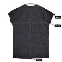 Midi-umi jacquard tunic one piece 定価13970円 2-759900 ジャカードチュニックワンピース 25SS ブラック レディース ミディウミ【中古】5-0731S♪