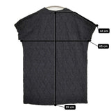 Midi-umi jacquard tunic one piece 定価13970円 2-759900 ジャカードチュニックワンピース 25SS ブラック レディース ミディウミ【中古】5-0731S♪