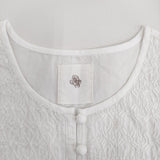 maison de SOIL 60s ORGANIC CAMBRIC 刺繍 エンブロイダリーブラウス ボザムシャツチュニック 25SS 白 レディース メゾンドソイル【中古】5-0731M♪