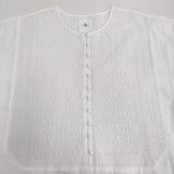 maison de SOIL 60s ORGANIC CAMBRIC 刺繍 エンブロイダリーブラウス ボザムシャツチュニック 25SS 白 レディース メゾンドソイル【中古】5-0731M♪