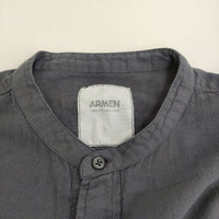 ARMEN 30sガーゼオーバーダイユーティリティーシャツ 定価17600円 サイズ2 INAM2501G3D 長袖 25SS グレー レディース アーメン【中古】5-0731M♪