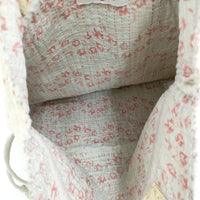 Ichi Antiquites ヴィンテージラリーキルトバッグ 刺し子 定価12100円 25SS イエロー グリーン レディース イチアンティークス【中古】5-0731G♪