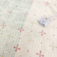 Ichi Antiquites ヴィンテージラリーキルトバッグ 刺し子 定価12100円 25SS イエロー グリーン レディース イチアンティークス【中古】5-0731G♪