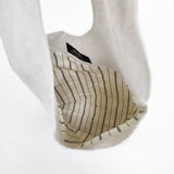 pot pourri コットンリネン エダムバッグ ポプリ企画 トートバッグ オフホワイト レディース ポプリ【中古】5-1015G∞