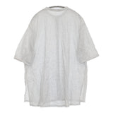 pot pourri ネアチュニック 定価19800円 ポプリ企画 16177 チェック ブラウス 25SS ホワイト ブラック レディース ポプリ【中古】5-0731S♪