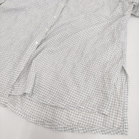 pot pourri ネアチュニック 定価19800円 ポプリ企画 16177 チェック ブラウス 25SS ホワイト ブラック レディース ポプリ【中古】5-0731S♪