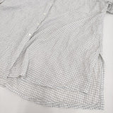 pot pourri ネアチュニック 定価19800円 ポプリ企画 16177 チェック ブラウス 25SS ホワイト ブラック レディース ポプリ【中古】5-0731S♪