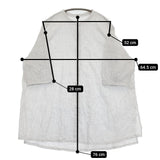 pot pourri ネアチュニック 定価19800円 ポプリ企画 16177 チェック ブラウス 25SS ホワイト ブラック レディース ポプリ【中古】5-0731S♪