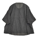 pot pourri ネアブラウス 定価17600円 ポプリ企画 16176 チェック ブラウス シャツ 25SS ブラック ホワイト レディース ポプリ【中古】5-0731S♪