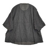 pot pourri ネアブラウス 定価17600円 ポプリ企画 16176 チェック ブラウス シャツ 25SS ブラック ホワイト レディース ポプリ【中古】5-0731S♪