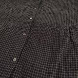 pot pourri ネアブラウス 定価17600円 ポプリ企画 16176 チェック ブラウス シャツ 25SS ブラック ホワイト レディース ポプリ【中古】5-0731S♪