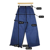 45R/45rpm ゴマデニムの908ペインター 定価27500円 サイズ1 デニムパンツ ブルー レディース フォーティーファイブアールピーエム【中古】5-1113G∞