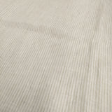 fog linen work リネン Vネック ストライプ 半袖Ｔシャツ カットソー ライトベージュ レディース フォグリネンワーク【中古】5-0809S♪