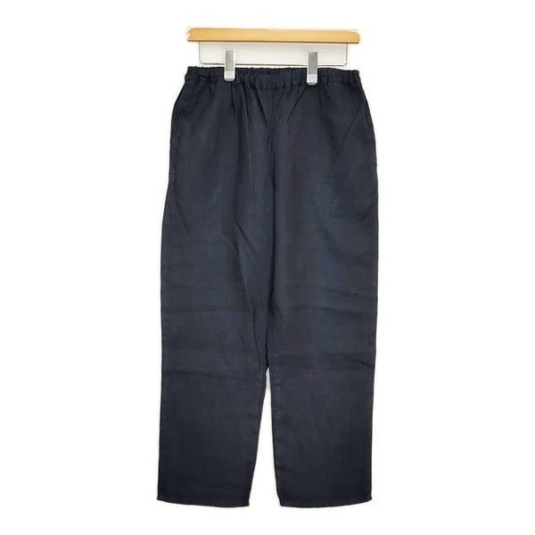 fog linen work リネン イージー テーパード パンツ ネイビー レディース フォグリネンワーク【中古】5-0905M♪