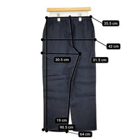 fog linen work リネン イージー テーパード パンツ ネイビー レディース フォグリネンワーク【中古】5-0905M♪