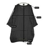YARRA リネン Vネック 定価14800円 YR-64-004 ワンピース ブラック レディース ヤラ【中古】5-0905M♪