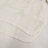YARRA リネン Vネック 定価14800円 YR-64-004 ワンピース ホワイト レディース ヤラ【中古】5-0905M♪