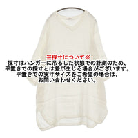 YARRA リネン Vネック 定価14800円 YR-64-004 ワンピース ホワイト レディース ヤラ【中古】5-0905M♪