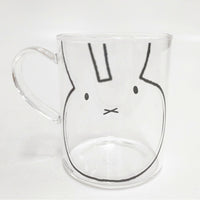 miffy ミッフィー 未使用品 フラワーナインチェマグカップ/耐熱マグ マグカップ ホワイト ピンク クリア レディース【中古】5-0915G◎