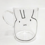 miffy ミッフィー 未使用品 フラワーナインチェマグカップ/耐熱マグ マグカップ ホワイト ピンク クリア レディース【中古】5-0915G◎